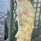 Yellow Straps Ruffles Long Party Dress Weding Guest Dress,DP1903