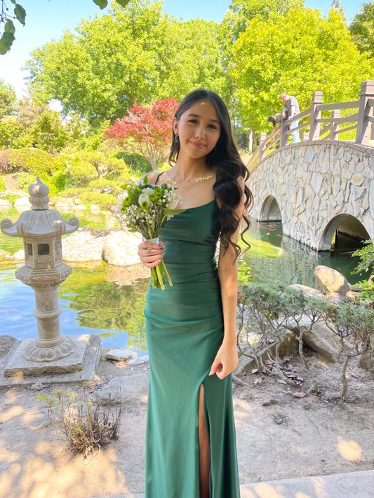 Simple Green Empire Long Prom Dress Party Dress,DP779