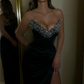 Gorgeous Black Strapless Beading Mermaid Evening Dress, DP2561