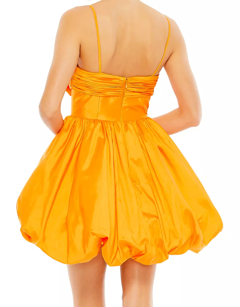 Lovely Yellow A-Line Spaghetti Straps Homecoming Dress, DP2564