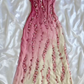One Shoulder Floral Beading Vintage Long Party Dress, DP2520