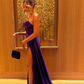 Gorgeous Purple Strapless Long Evening Dress Birthday Dress, DP2628