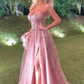 Pink Gorgeous Sweetheart Ball Gown Evening Dress Prom Dress,DP099