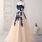 Sweatheart A-Line Tulle Appliques Formal Party Dress Bridesmaid Dress,DP1439