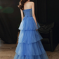 Blue Sweetheart Strapless Formal Graduation Dress Sweet 16 Dress,DP1626