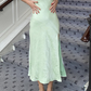 Sage Green V Neck Ankle Length Party Dress Wedding Guest Dress,DP1929