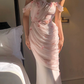 Pink Off Shoulder Tulle Mermaid Fairy Long Prom Dress, DP2000