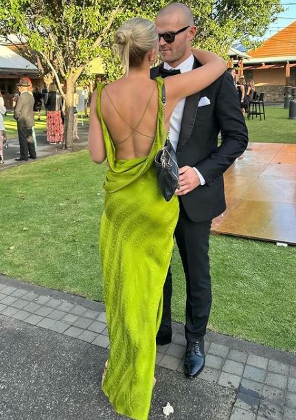 Green Backless Elegant Long Party Dress with Slit, DP2008