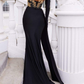 Black Strapless Mermaid Beading Long Formal Prom Dress, DP2102