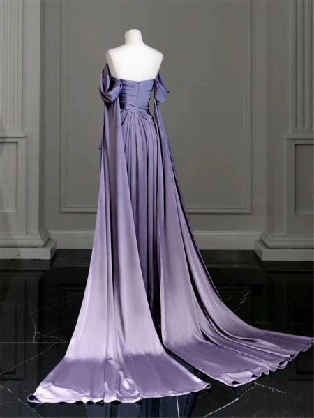 Elegant Off Shoulder A-Line Formal Long Party Dress, DP2254