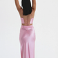 Light Pink Straps Sweatheart Satin Elegant Party Dress, DP2338