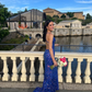 Royal Blue Sequined Mermaid Backless Prom Dress,DP939