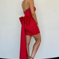 Red Strapless Beaded Bodycon Short Prom Dresses Homecoming Dress, DP2605