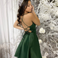 Simple Short Backless Green Prom Dress Formal Graduation Homecoming Dress, DP2382