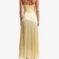 Yellow High-Low Spaghetti Straps Prom Dress Party Dress,DP442