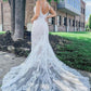 Gorgeous Mermaid V-neck Lace Wedding Dress,DS2693