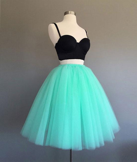 Cute two pieces mint Green short prom dress, homecoming dress,DS1275
