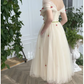 Stunning Teal Length Off the Shoulder Beige Cottagecore Prom Dress with Red Cherry Tulle Short Graduation Dress,DS2744