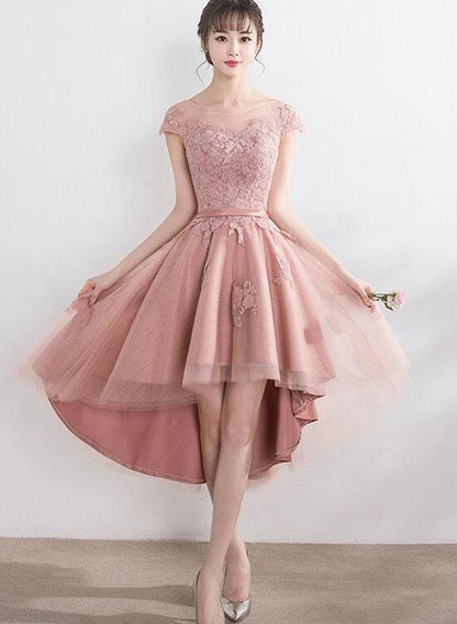 Lovely Tulle High Low Party Dress Cute Homecoming Dress,DS1101