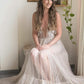 Charming A-Line Tulle Embroidery Appliques V-neck Bohemain Wedding Dress ,DS2677