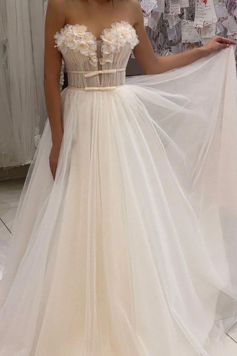 Elegant tulle sweetheart long prom dress tulle formal dress,DS2315