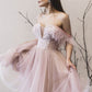 Pink sweetheart tulle lace short prom dress pink lace formal dress,DS1184
