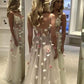 Custom Made A Line Sweetheart Neck Floral Prom Dresses, Floral Formal Graduation Dresses,DS1799
