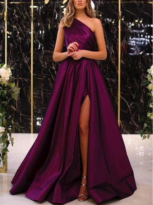 Born One Shoulder Elegant Prom Dresses,DS4000
