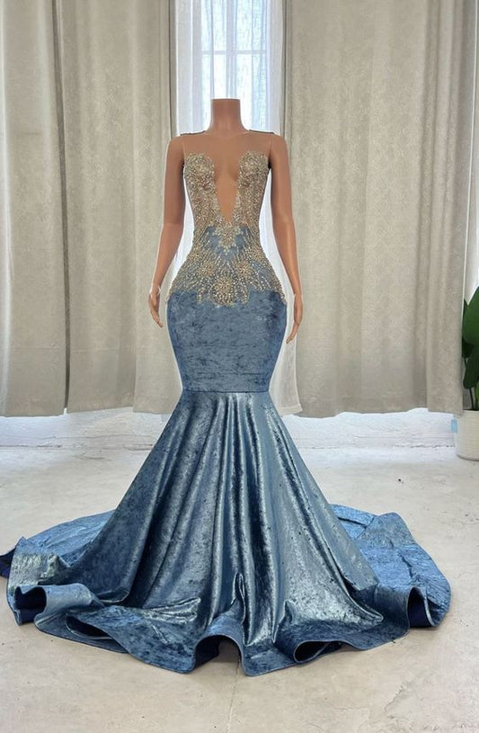 Black Girl Mermaid Prom Dresses Dress For Women 2023,BL18615