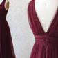 Simple burgundy tulle prom dress tulle burgundy formal dress,DS1171