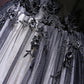 A Line V Neck Black Lace Prom Dresses, Black V Neck Lace Formal Evening Dresses,DS1401