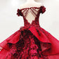 Ball Gown Off The Shoulder V-neck Sweet 16 Dresses Princess Ball Gowns,DS4259