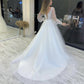 Handmade Beaded Top Wedding Dresses V Neck Long Sleeves Bridal Gowns Lace Up Back A Line Tulle Women Wear for Special Banquet,LW054