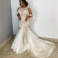 New Style Off Shoulder Mermaid Wedding Dresses Bridal Gowns Beaded Applique Tulle Long Vestidos De Novia,LW034