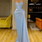 Blue Mermaid Sweetheart Cheap Long Prom Dresses,Evening Party Dresses,DS5027