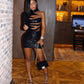 Sequins Mini Evening Dress-Black,DS0390