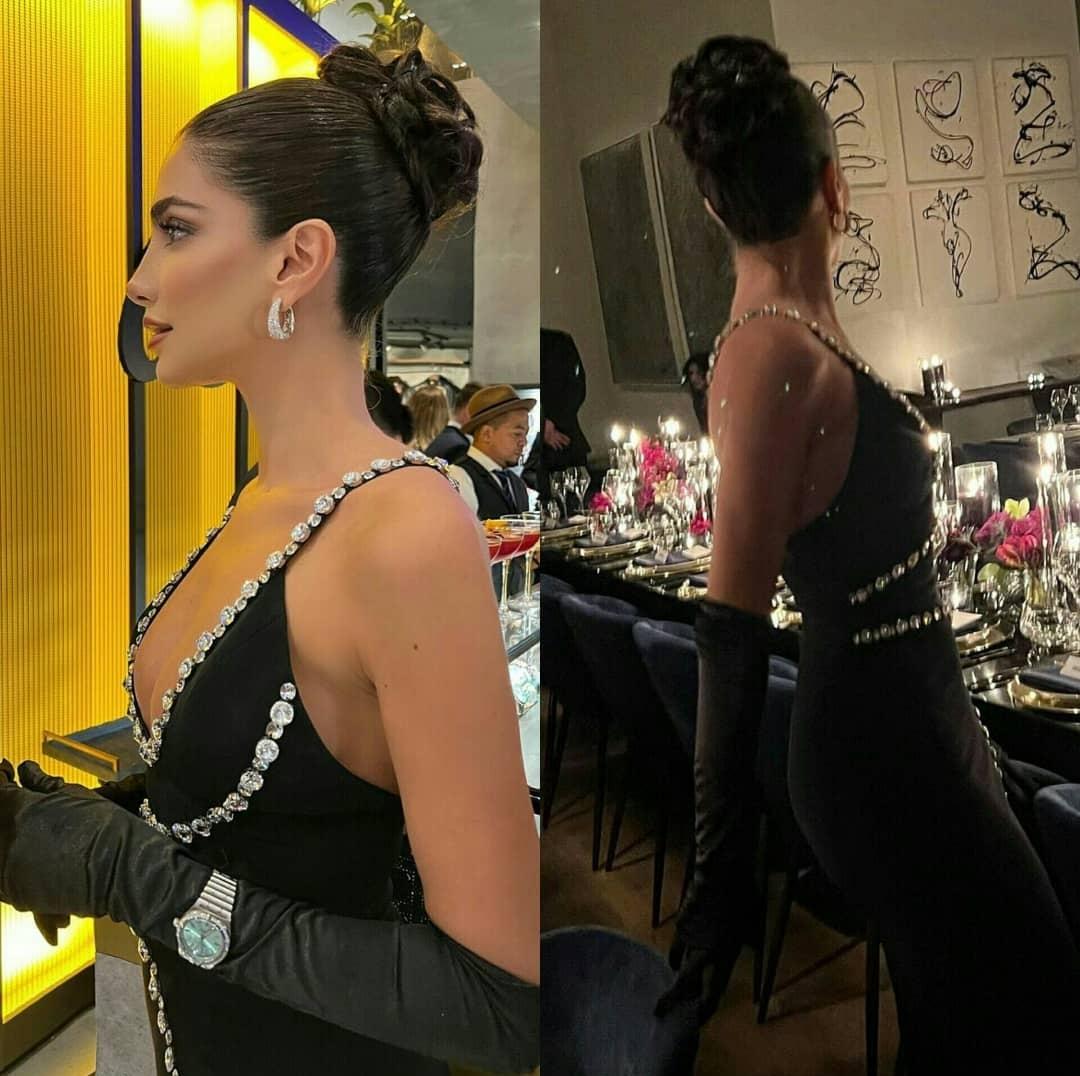 Celebrity Women Wear Short Prom Dresses Rhinestone Spaghetti Straps Side Split Cocktail Party Banquet Evening Gowns for LadiesLW023