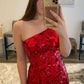Heavy handwork!One-Shoulder Cut Glass Mirror Fitted Mini Homecoming Dress,DH003