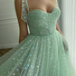 Sweetheart Neck Ankle Length Green Prom Dresses, Ankle Length Green Formal Evening Dresses,DS1395