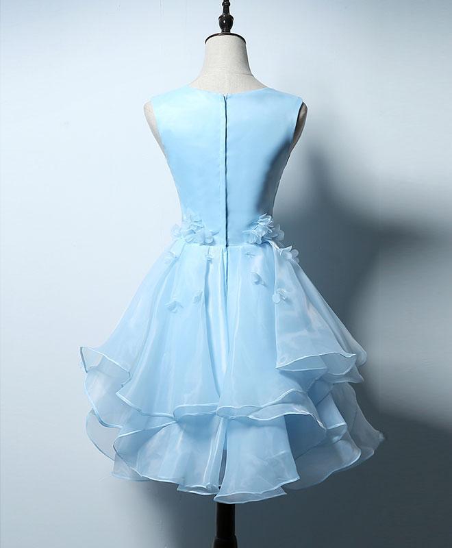 Lovely Blue Homecoming Dress, Short Party Dress,DS1133