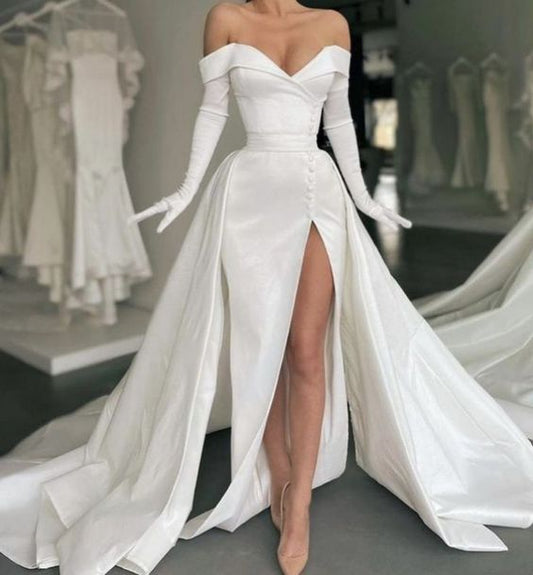 White wedding dress,ED5797