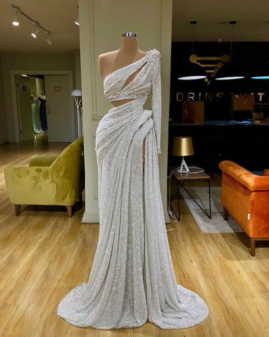 A-Line/Princess Floor-Length Sequins Dresses,DS4735