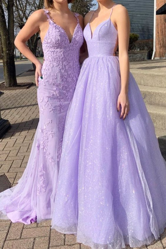 A line Lavender Prom Dresses,DS1375