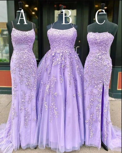 Tulle Long Prom Dresses with Applique and Beading,8th Graduation Dress School Dance Winter Formal Dress,DS0702