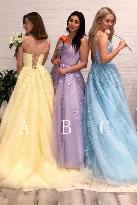Yellow Prom Dress Long,Prom Dresses,Pageant Dress,DS0657