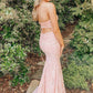 Elegant Strapless Pink Lace Prom Dress with Side Slit,DS0633
