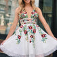 Sexy Embroidery Homecoming Dress Low Cut, Short Prom Dress ,Formal Dress, Pageant Dance Dresses, Back To School Party Gown,DS0352