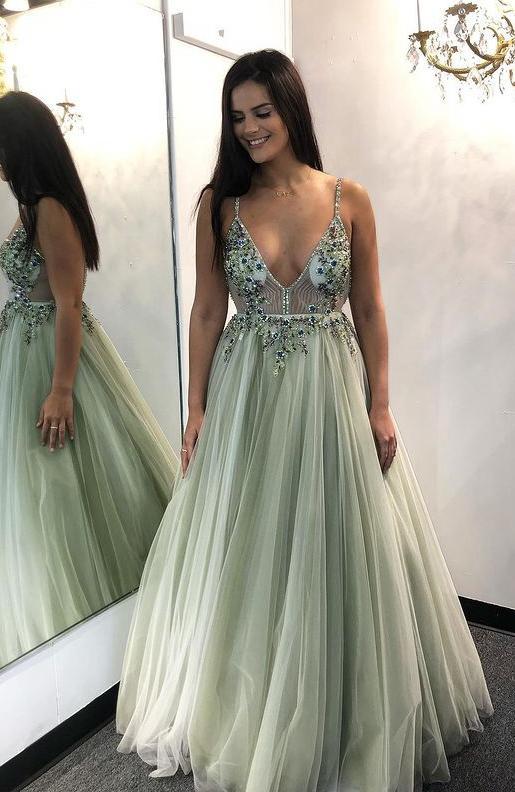 Sexy Beading Long Prom Dress,Evening Dress,Pageant Dance Dresses,Graduation School Party Gown,DS0397