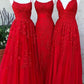3 Types Tulle Prom Dresses With Appliques Long Evening Gowns,DS0339