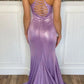 Spaghetti Straps Sequin Lilac Sparkly Mermaid Sexy Long Prom Dresses,DS0227